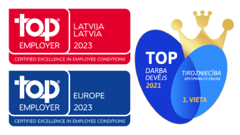 Top Employer 2022 + CV-Online top employer award 2021